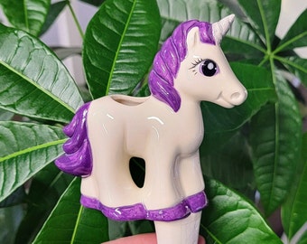 Cute Unicorn Plant Watering Spike - Plant Care Made Easy! - Ceramic My Little Pony