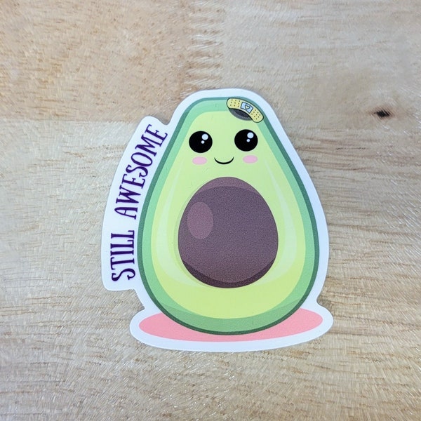 Still Awesome Avocado Sticker