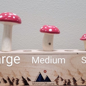 Medium Mushroom plant care watering globe handmade ceramics indoor outdoor garden decorations image 8