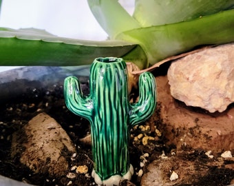 Cool Cactus Watering Spike - Premium Ceramic Houseplant Olla - Plant Care Made Easy - Handmade in Colorado