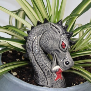 Dragon - plant care watering Spike - handmade ceramics - indoor outdoor sustainable garden  decorations