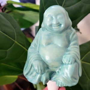 Plant Watering Spike - Self Watering Ceramic Buddha Water Bulb - Self Care Gift for Plant Lovers and Gardeners