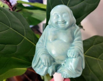 Buddha Plant Watering Spike: Self-Watering Ceramic Olla for Houseplants and Gardens