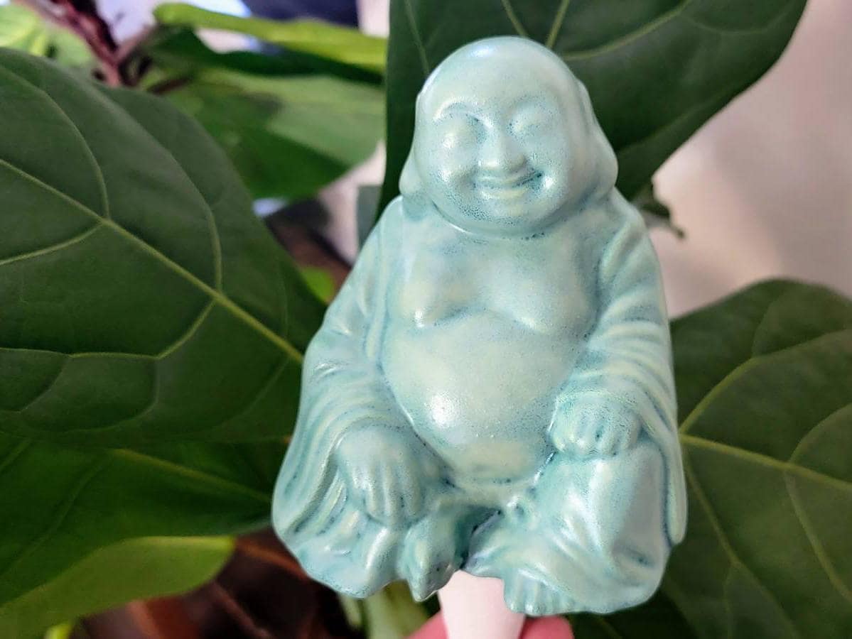 Buddha Plant Watering Spike: Self-Watering Ceramic Olla for Houseplants and Gardens