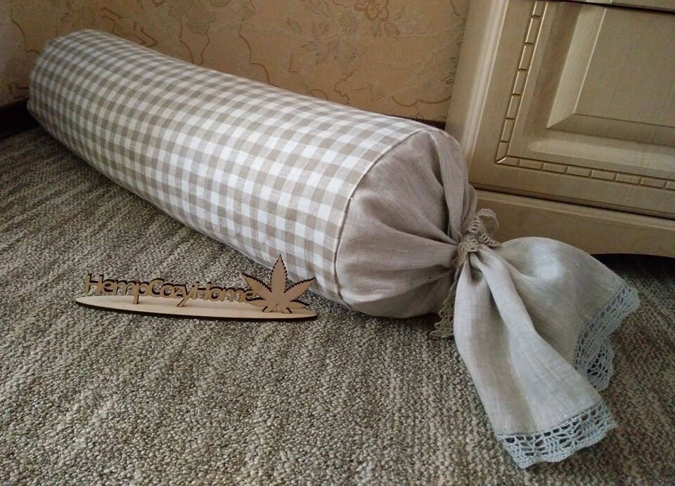 Linen Bolster Pillow Case. Linen Candy Pillow Cover. Neck Roll Etsy