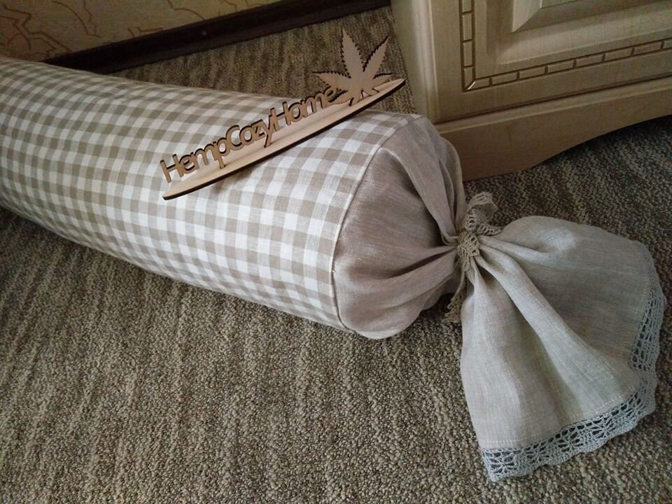 Linen Bolster Pillow Case. Linen Candy Pillow Cover. Neck Roll Etsy