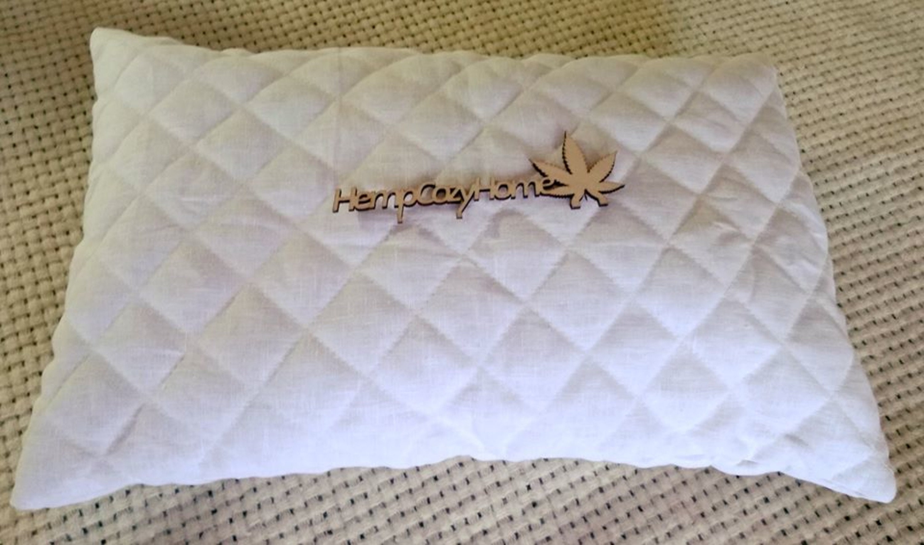 Hemp Bed Pillow. White Linen Pillow for Sleep With Removable Etsy