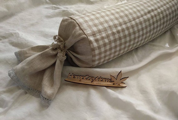 Linen Bolster Pillow Case Linen Candy Pillow Cover Neck Roll Etsy