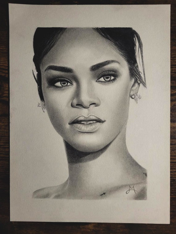 エレナゴリナ　リトグラフ　1993年　90／100 Rihanna Original Drawing - Etsy