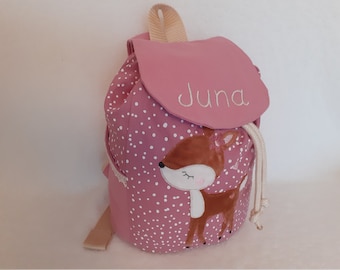 Nursery bag nursery backpack boho deer girl children's backpack children's bag personalized with name