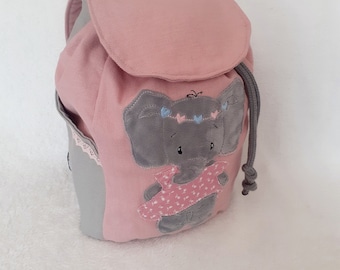 Kindergartentasche Kindergartenrucksack Boho Elefant mint Kinderrucksack Kindertasche