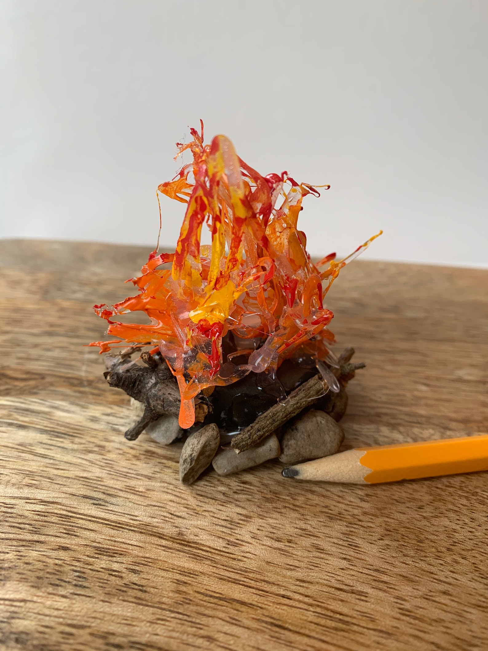 Dollhouse Miniature Fire Mini Campfire Miniature Fire Mini Etsy