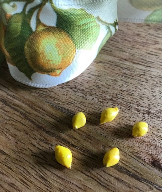 Miniature Dollhouse Fruits - Lemons