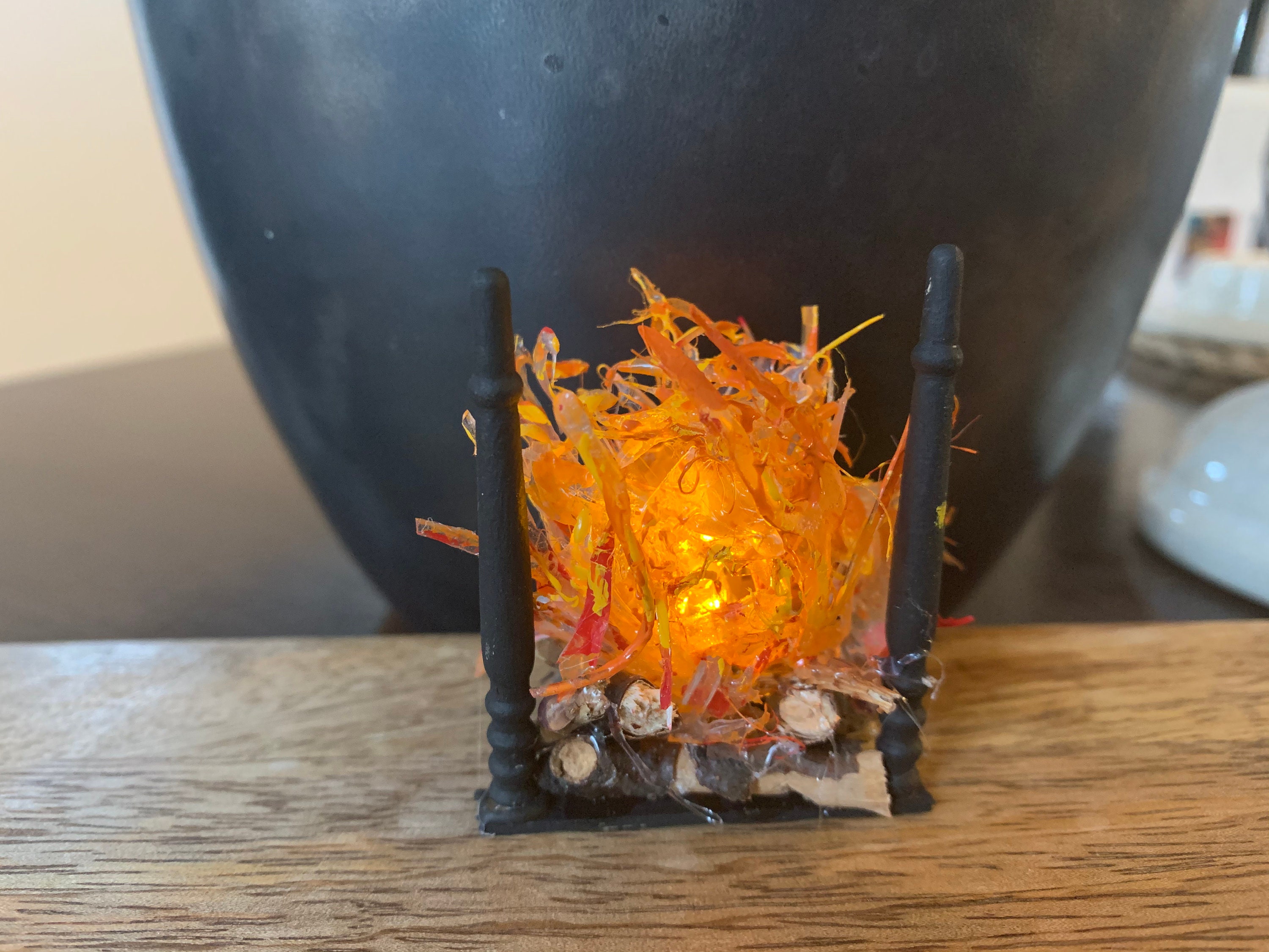 Dollhouse Miniature Fire Battery Operated Mini Fire Etsy UK