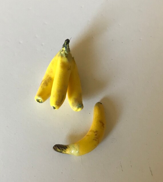 Mini Banane Finte In Plastica Gialla, 30 Pezzi In Scala 1:12, Per Casa Delle Bambole E Diorama Fai Da Te