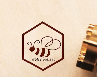 Custom Wood Branding Iron for Wood working,Logo Branding,Leather branding,Food branding iron.Bee honeycomb branding iron