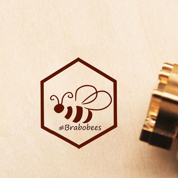 Custom Wood Branding Iron for Wood working,Logo Branding,Leather branding,Food branding iron.Bee honeycomb branding iron