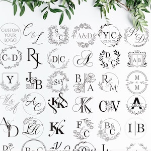80 ontwerpen-embosser: aangepaste bruiloft-embosser, uitnodigings-embosser, servet-embosser, monogram embosser, aangepaste embosserstempel, initialen embosser
