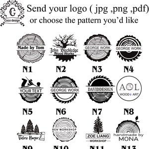 Sello de logotipo personalizado, regalo para papá y esposo Regalo de carpintería, Sello de cuero, Hierro de marca de madera personalizado, Sello eléctrico de quema de madera