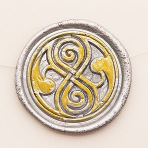 Doctor Who Time Lord Seal of Rassilon lakzegel, uitnodiging zegellak stempelkits w171