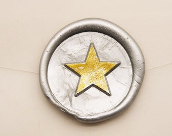 Star Wax Seal Stamp - Gift Wrapping,Astrolabe Wax Seal Stamp With Wood Handle cs704