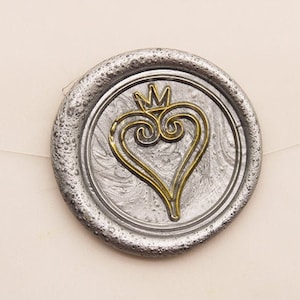 Sello de cera con forma de corazón, sello de cera con forma de corazón para boda, kit de sello de cera con forma de corazón, sello de cera para boda, kit de sellado de cera para boda, caja CS502
