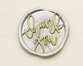 Thank you wax seal Wax-Custom wax Seal Kit-Custom wax Seal Kit,-wax stamp,-sealing wax stamp CS587