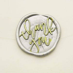 Sello de cera de agradecimiento - Kit de sello de cera personalizado - Kit de sello de cera personalizado, sello de cera, sello de cera de sellado CS587