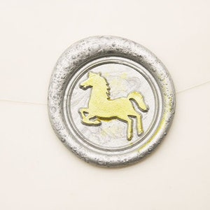 Laufendes Pferd Wachs Siegel Stempel, Wachs Siegel Stempel Kit, Benutzerdefinierte Siegelwachs Stempel, Hochzeit Wachssiegel Stempel