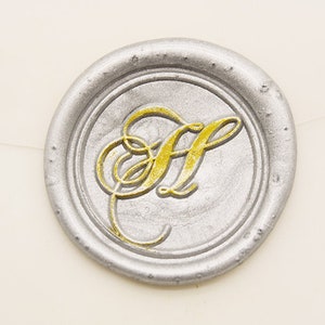 Monogramm, Hochzeit Wachs Stempel-Personalisierte Alphabet Buchstabe Wachs Siegel Stempel
