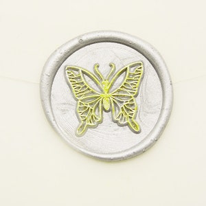 Carimbo de cera de lacre de borboleta - Carimbo de cera de lacre de borboleta - Kit de carimbo de lacre de cera - Carimbos de lacre de cera de animal w652