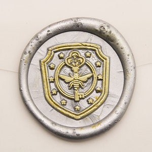 Sello de lacre de Brakebills de los Magos, sello de lacre con forma de llave de abeja, sello de lacre para boda C179