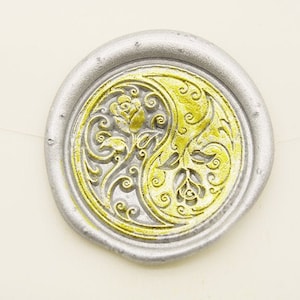 Custom Blumen Wachssiegel Kit, Wachsstempel, Blumen Siegelwachs Stempel, Twin Rose Wachssiegel Wachs