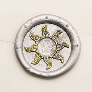 Zon lakzegel stempel, aangepaste zegellak stempel, bruiloft lakzegel stempel C516