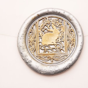 Tarot-Kaninchen-Wachs-Siegelstempel, Tier-Tarot-Siegelstempel-Kit, Hochzeitseinladung-Wachsstempel