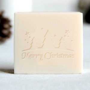 Merry Christmas Tree Handgemachte Seifenseife, Handgemachter Acrylstempel, Handgemachter Seifenstempel, Handgemachter Seifenstempel