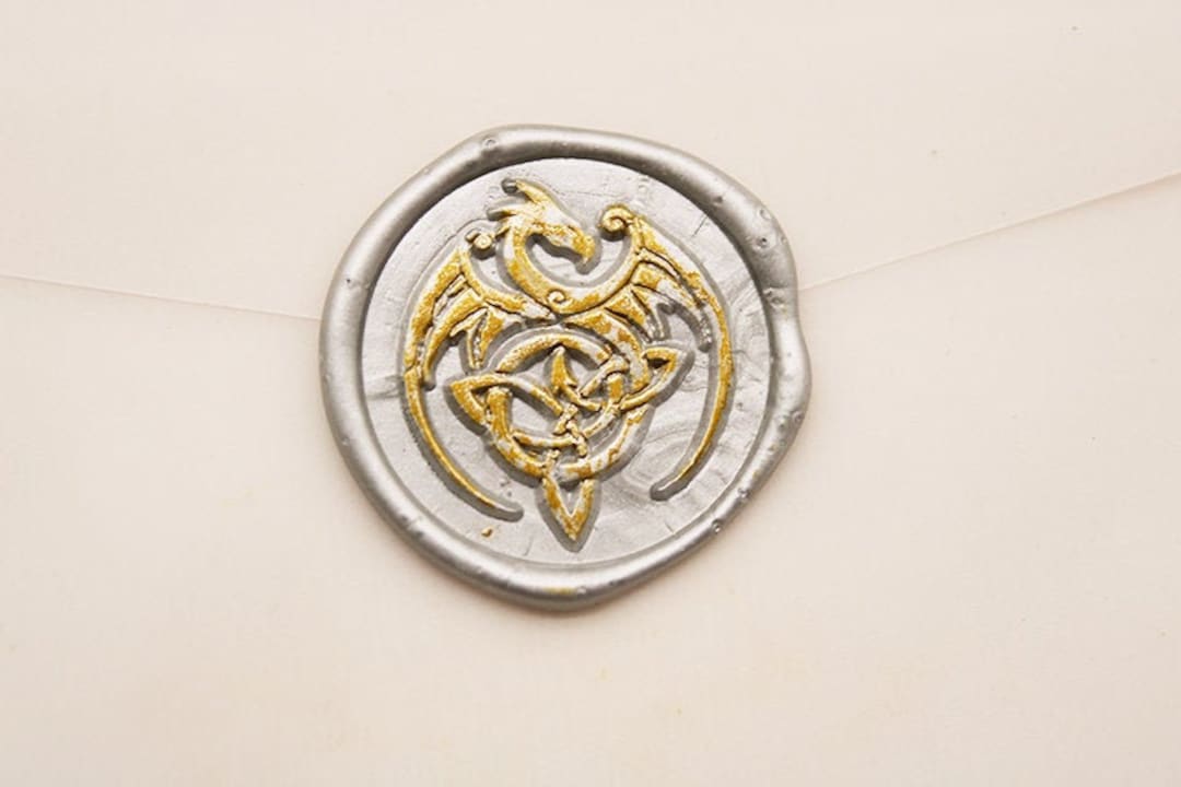 Dragon Rune Wax Seal Sealing Stamp Kit Decorating Gift Packing ...
