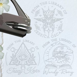 Sello de ojos místicos, sello de libro "El mal de ojo", sello de logotipo personalizado, sello de lacre para boda, sello de relieve personalizado - Ex libris