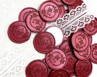 Custom Self Adhesive Wax Seal, Self Adhesive Wax Seals, Custom Wax Seals, Handmade wax seal stickers