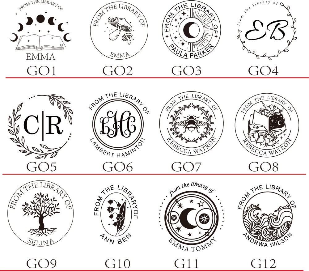 Custom Embosser With Your Own Design Book Embosser custom Etsy