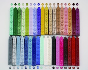 36 Colors Sealing Wax Stick, invitation seal, envelop seal, gift seal,Wax seal sticks for Seal Stamp,
