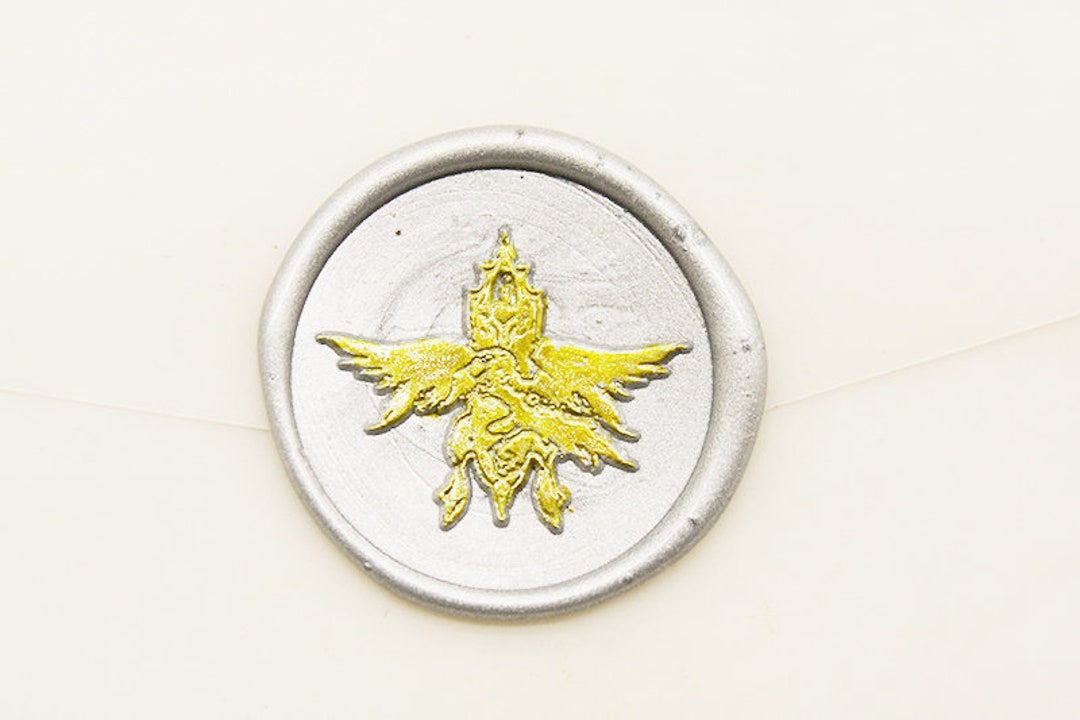 Custom Crest Wax Seal Stamps with Family, Business Logos - No.14 -  High-Quality Brass Stamp Heads