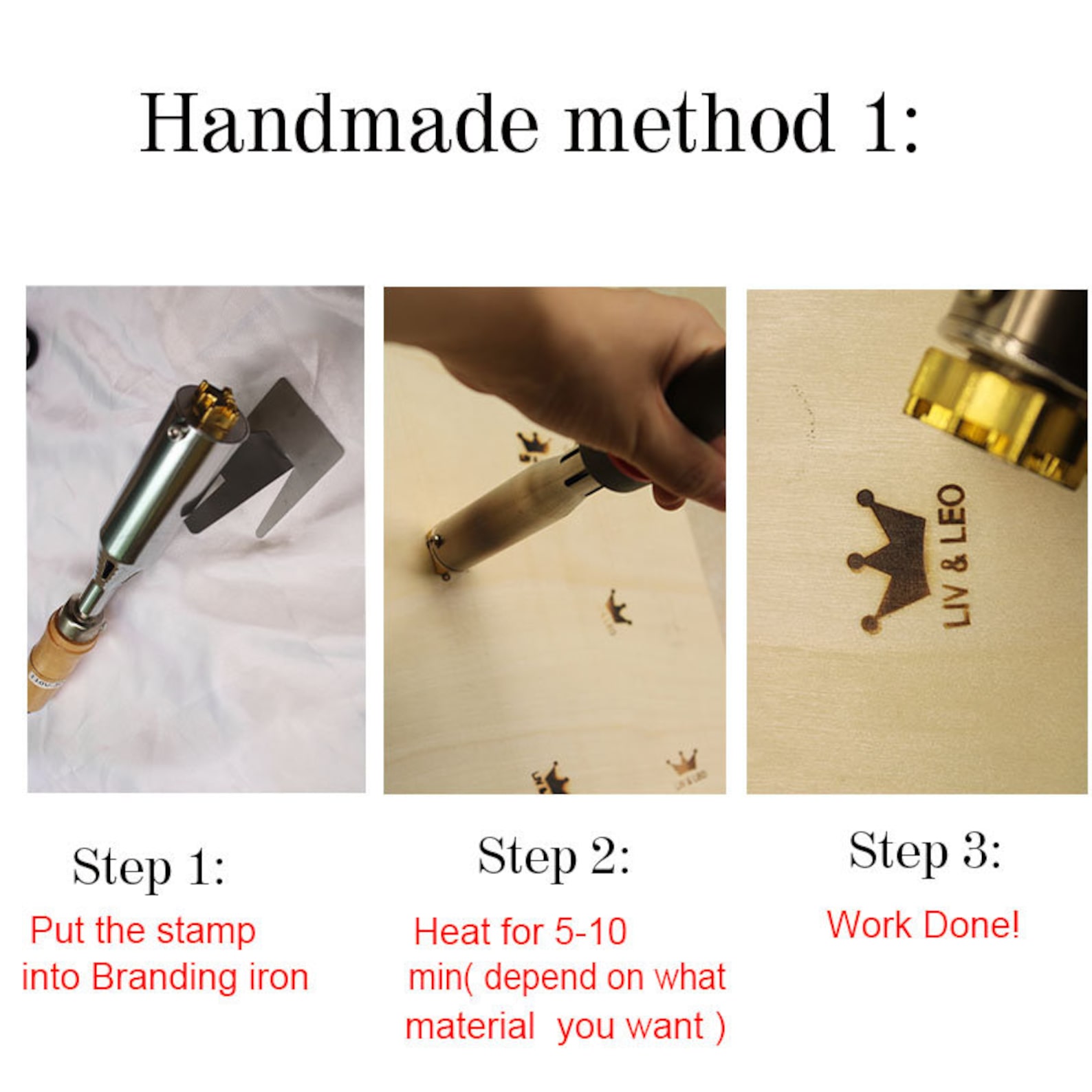 Custom Branding Iron Electric Wood Branding Iron Wood Etsy