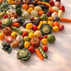 Juego de comida en miniatura personalizado, minicocina de arcilla polimérica hecha a mano.