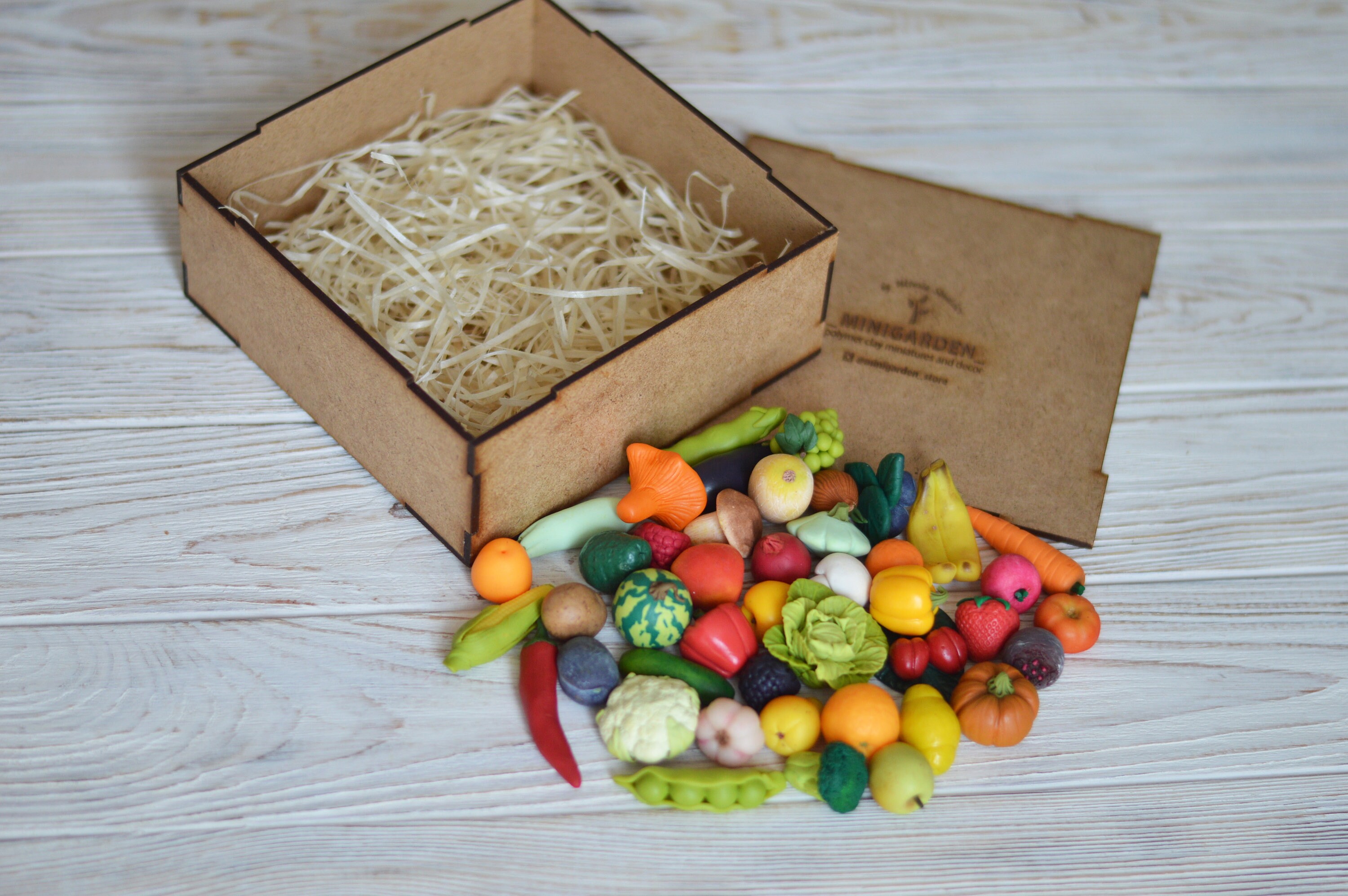 Miniatur Gemüse und Früchte Polymer Clay Miniaturen Montessori | Etsy