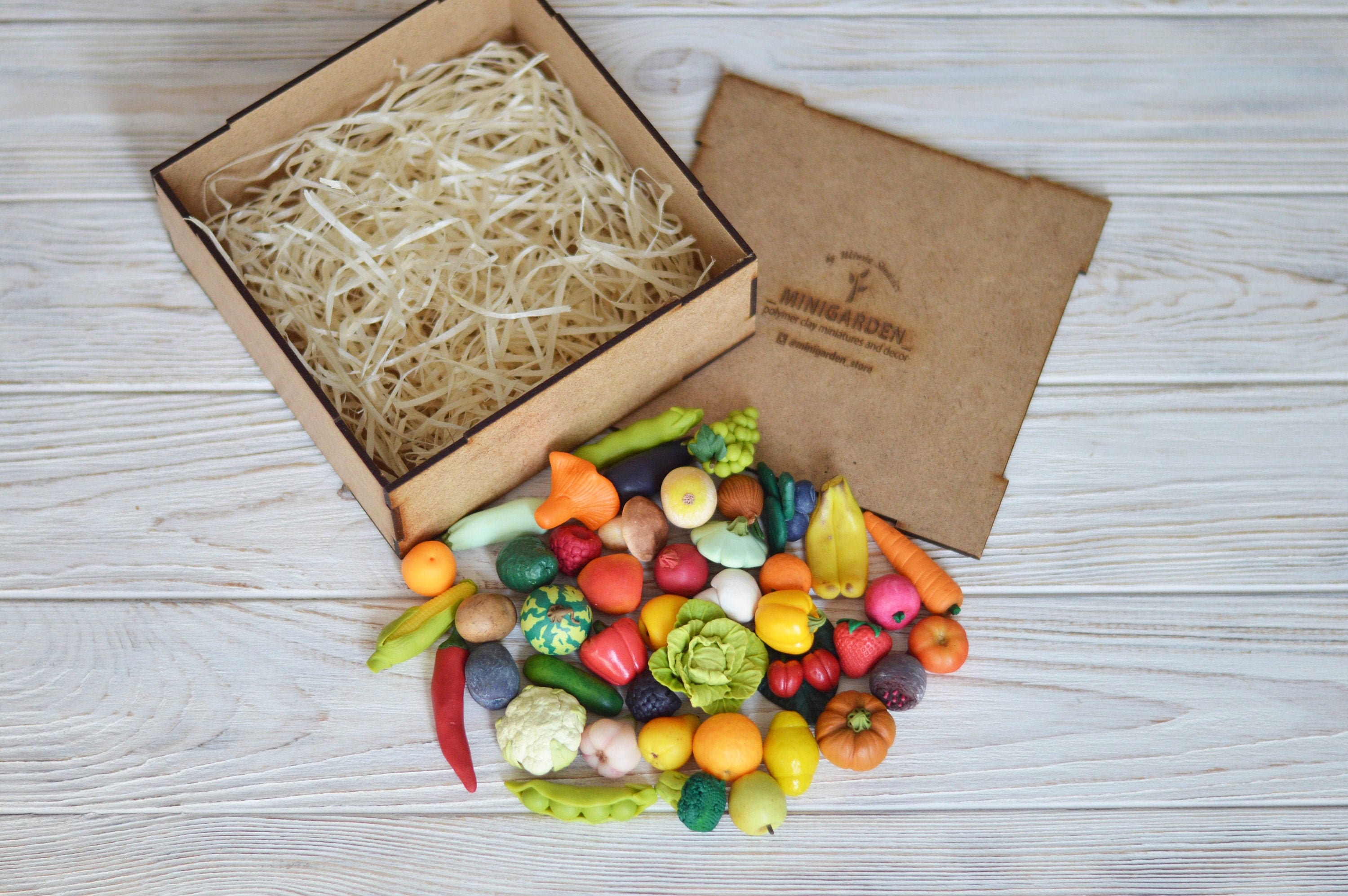 Miniatur Gemüse und Früchte Polymer Clay Miniaturen Montessori | Etsy