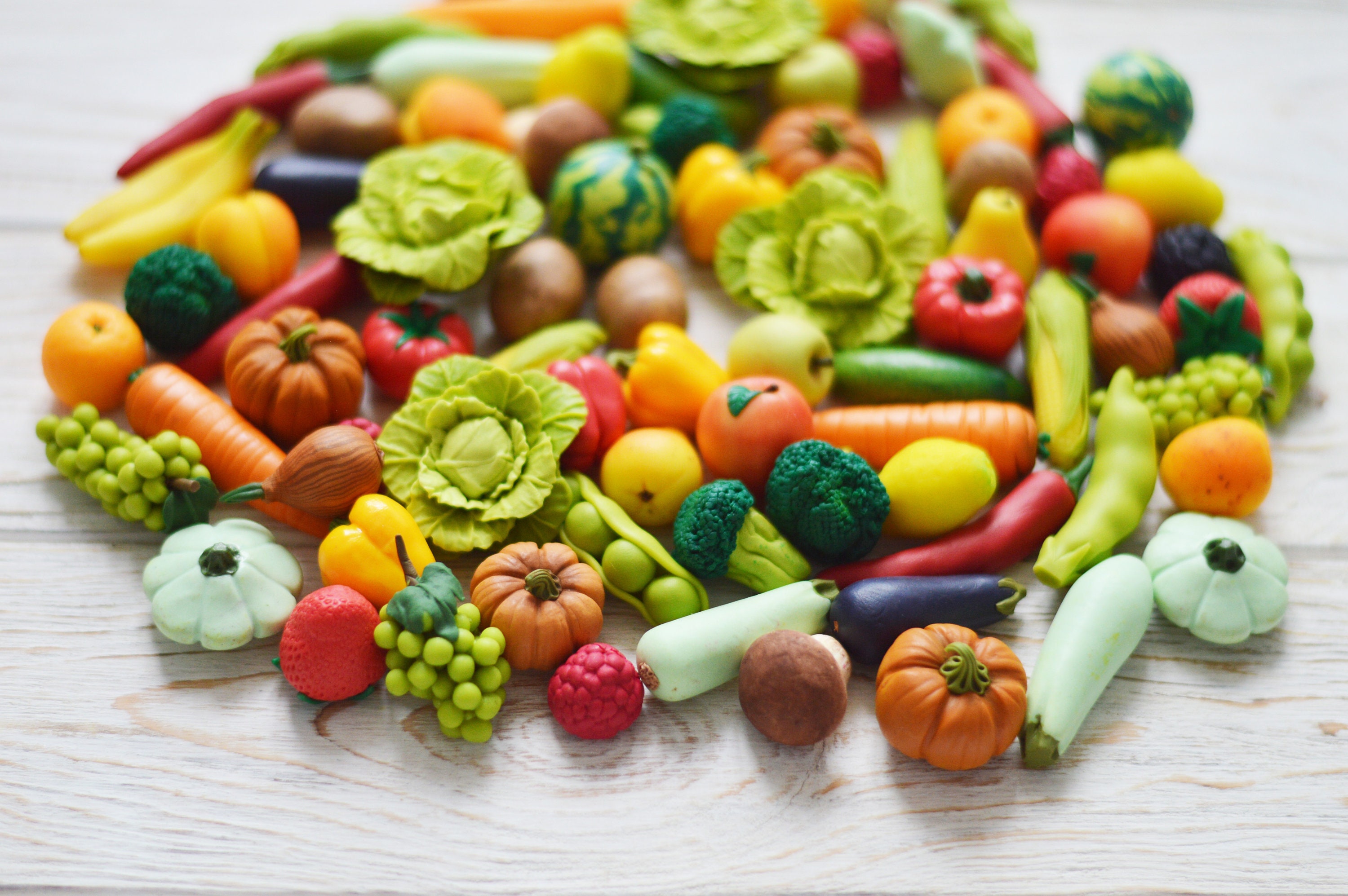 Miniature vegetables Vegetable garden Montessori learning toys Etsy