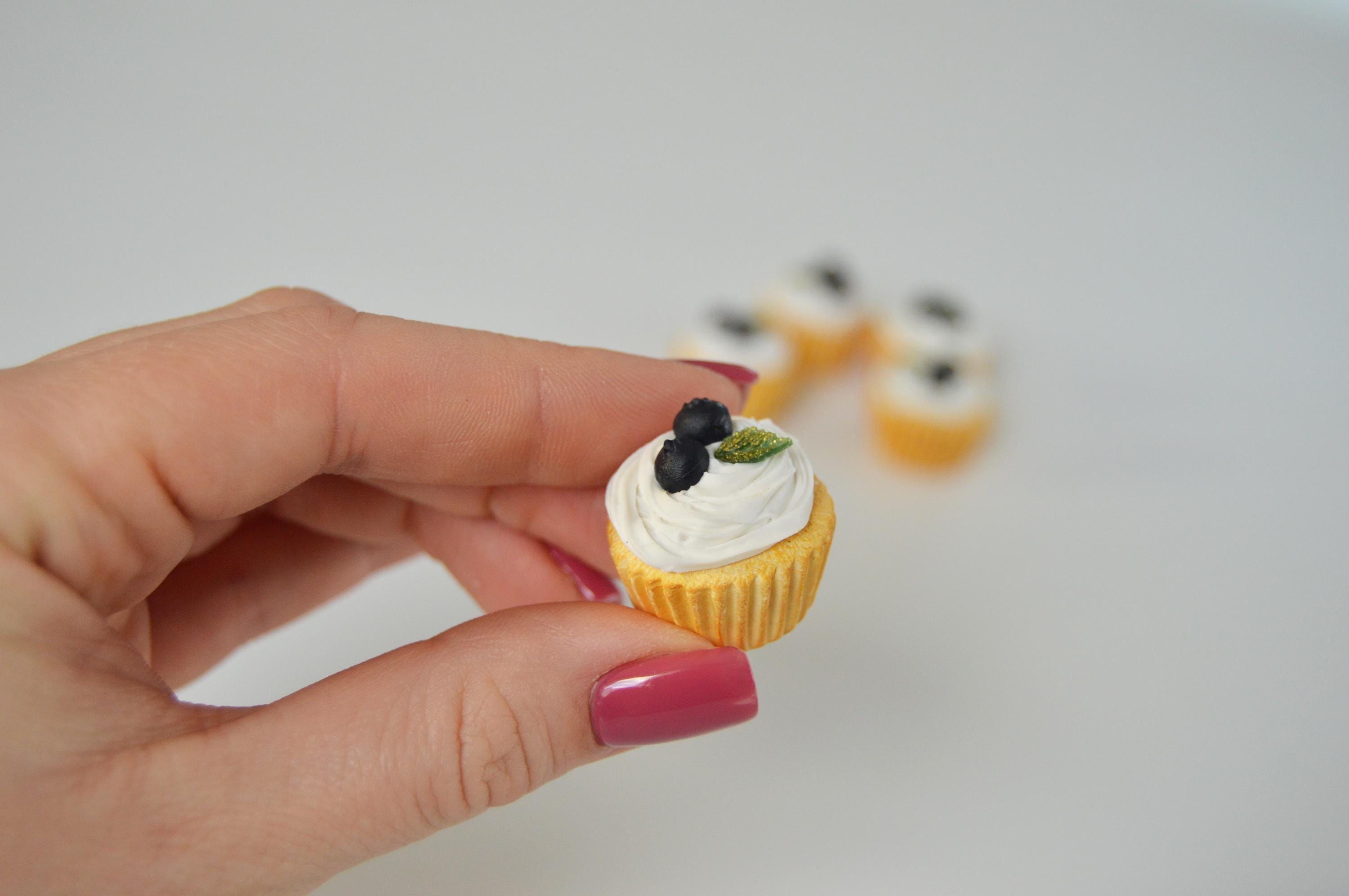 Miniature Cupcake – Handmade Polymer Clay Play Food – Montessori