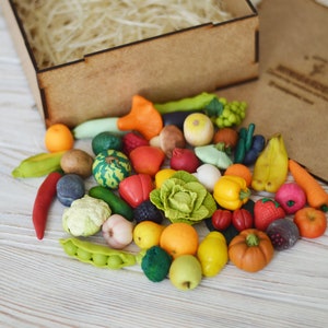 Miniature vegetables Preschool toys Montessori toy Montessori toddler Sensory toys Gift for kids Christmas gift Toddler gift Custom toy image 8