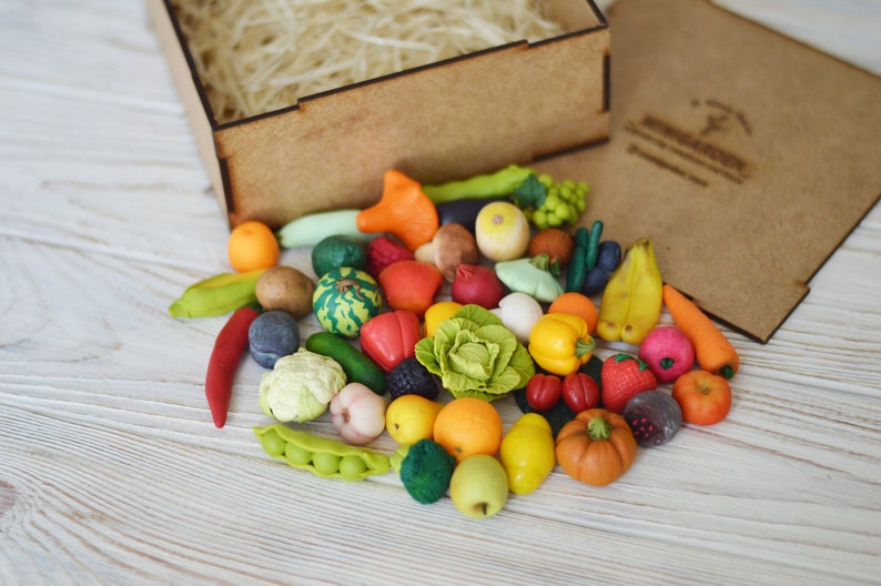 Miniature Vegetables Preschool Toys Montessori Toy Montessori Etsy